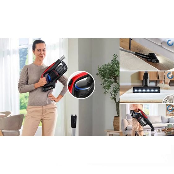Прахосмукачка с батерия BOSCH Unlimited 9 ProAnimal BBS931PET Червено