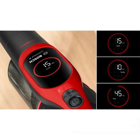 Прахосмукачка с батерия BOSCH Unlimited 9 ProAnimal BBS931PET Червено