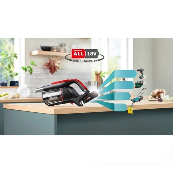 Прахосмукачка с батерия BOSCH Unlimited 9 ProAnimal BBS931PET Червено