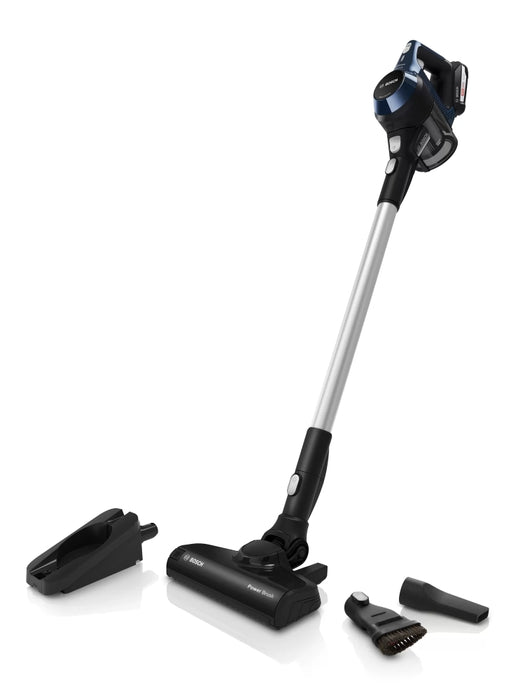Bosch BCS611P4A, Cordless Handstick Vacuum Cleaner, Series 6, Unlimited 18Vmax, AllFloor Power brush, Blue