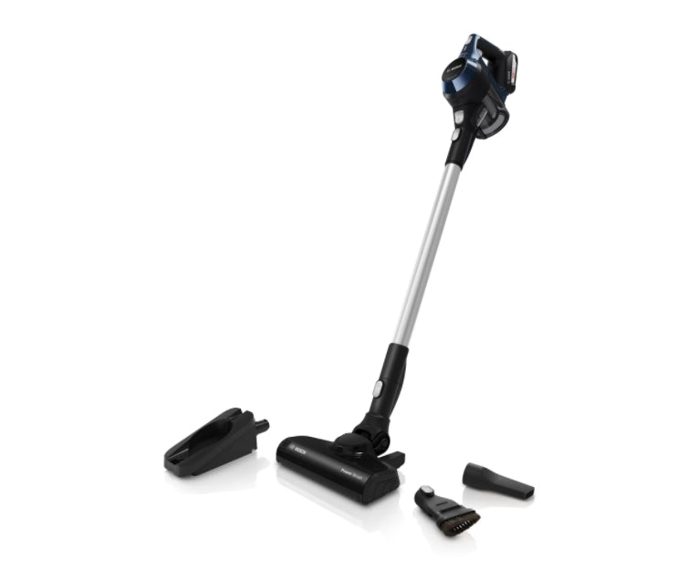 Bosch BCS611P4A, Cordless Handstick Vacuum Cleaner, Series 6, Unlimited 18Vmax, AllFloor Power brush, Blue
