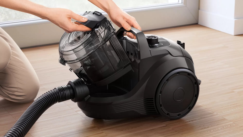 Bosch BGC21X300, SER4 Bagless vacuum cleaner, 550 W, 2.0 L, 76 dB(A), Black