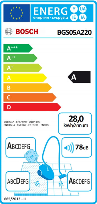 Прахосмукачка BOSCH BGS05A220
