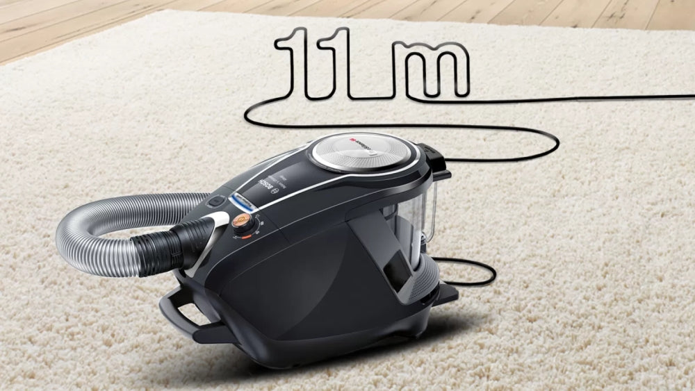 Bosch BGS7MS64, Vacuum Cleaner, Series 8, SensorBagless Technology, ProSilence,  HEPA hygienic filter, 64 dB(A), black