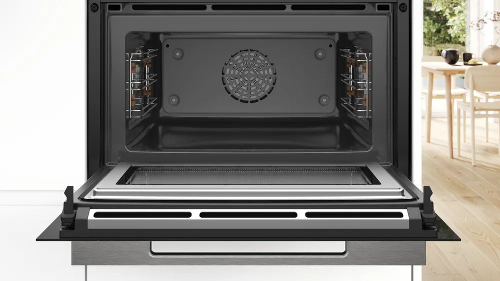 Bosch CMG7361B1 SER8 Компактен микровълнов конвектомат, EcoClean гръб, 20 HM, TFT-сензорен дисплей