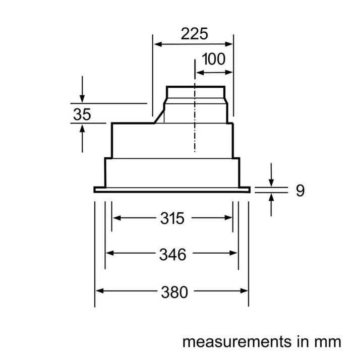Абсорбатор за вграждане BOSCH DHL555BL