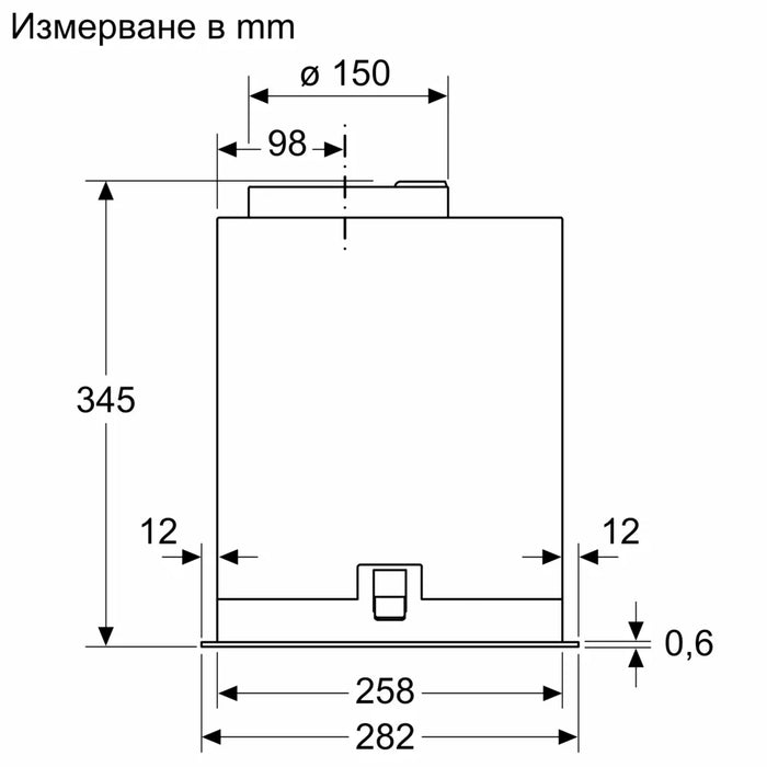 Абсорбатор за вграждане BOSCH DLN56AC50 инокс