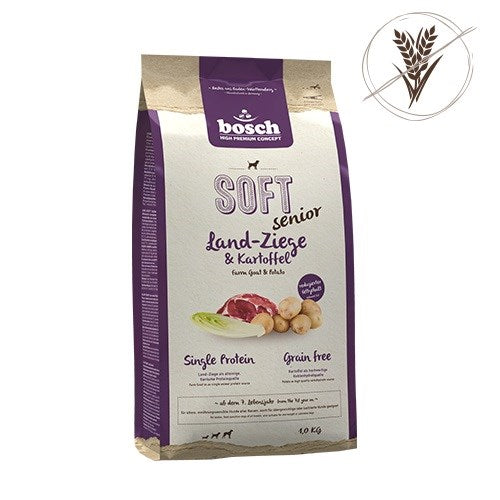 BOSCH Soft Senior Goat & Potatoes - суха храна за кучета - 2,5 кг