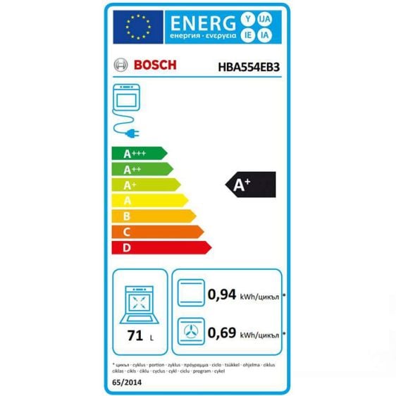 Фурна за вграждане BOSCH HBA554EB3