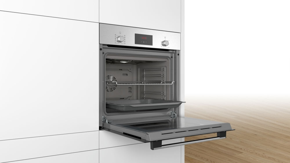 Bosch HBF154BS0, Фурна за вграждане 3D HotAir, EcoClean Direct, 66л