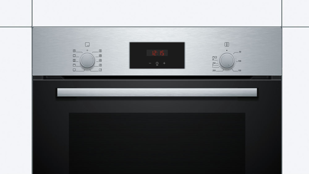 Bosch HBF154BS0, Фурна за вграждане 3D HotAir, EcoClean Direct, 66л