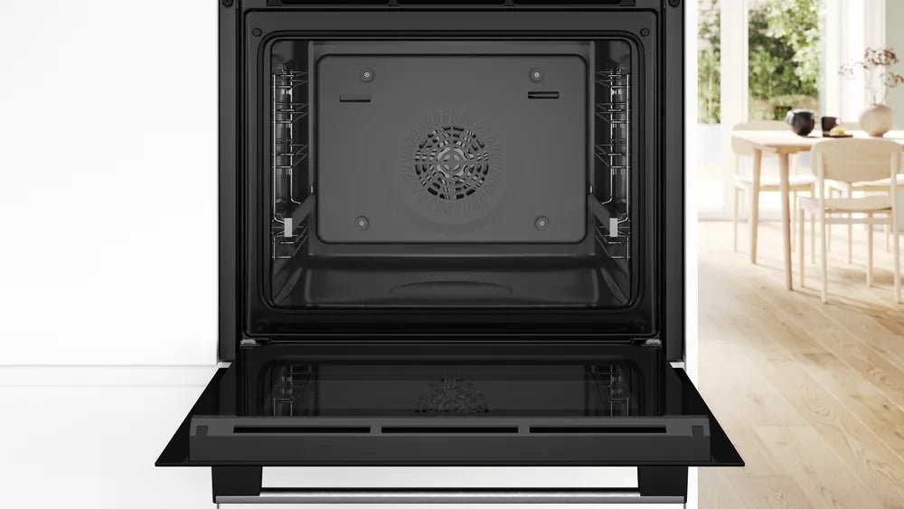 Bosch HBG536ES3 SER6, Фурна A+, ecoClean back+Hydro, 7 HM, AutoPilot 10, 1 lvl шина, SoftClose&SoftOpen, инокс
