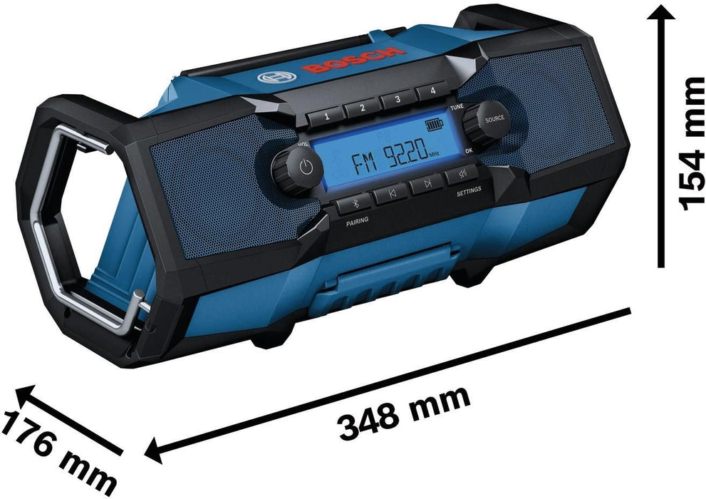 Акумулаторно радио Bosch - Professional, GPB 18V-3C, с Bluetooth, Solo