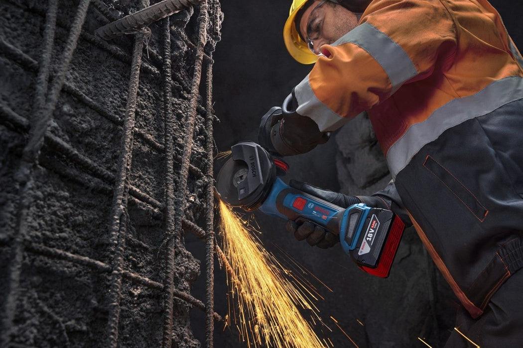 Акумулаторен ъглошлайф Bosch - Professional, GWS 18V-11 PS, 125 mm, с куфар