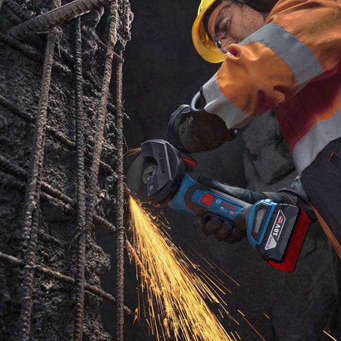 Акумулаторен ъглошлайф Bosch - GWS 18V-11 PS, 18 V, 125 mm, Solo