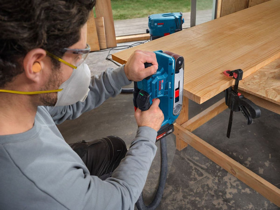 Акумулаторен лентов шлайф Bosch -Professional, GBS 18V-75, 18V, Solo