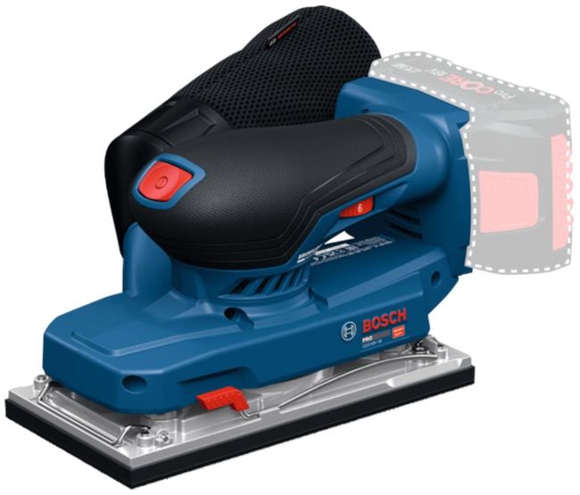Акумулаторен виброшлайф Bosch - Professional, GSS 18V-18, Solo, с куфар