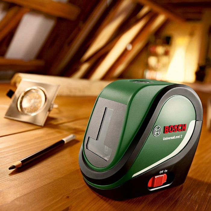 Лазерен нивелир с кръстосани линии Bosch - UniversalLevel 3, 10 m