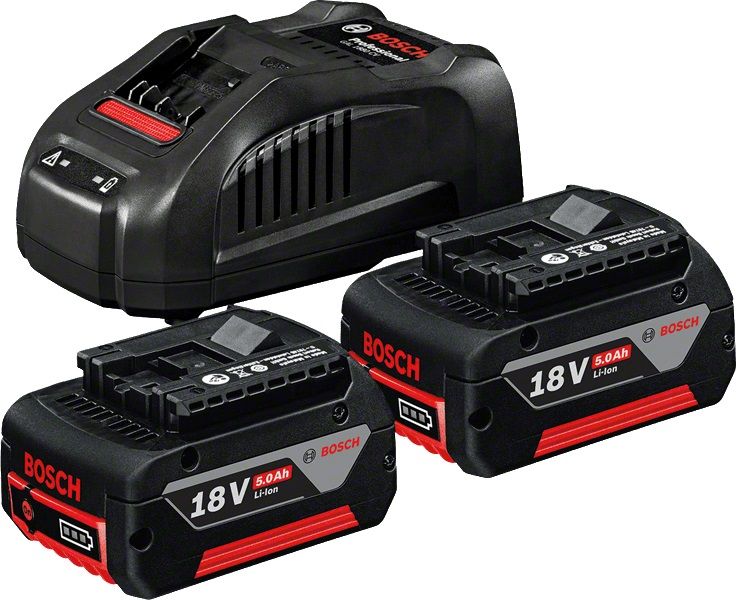 Стартов комплект Bosch - Professional, 2xLi-Ion GBA 18V, 5.0 Ah m-C GAL 1880 CV