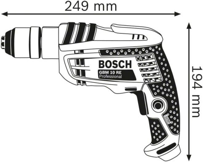 Бормашина Bosch - Professional GBM 10 RE, 600W