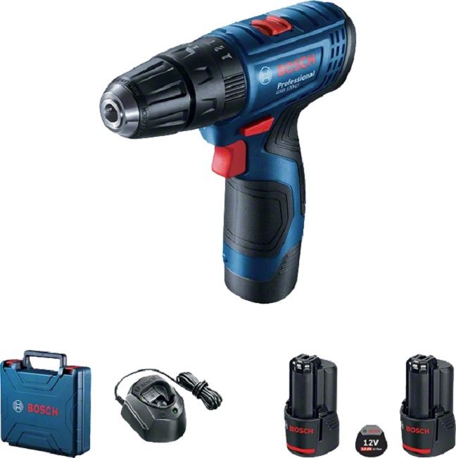 Акумулаторен винтоверт Bosch - Professional GSB 120-LI, 2 x GBA 12V 2.0Ah