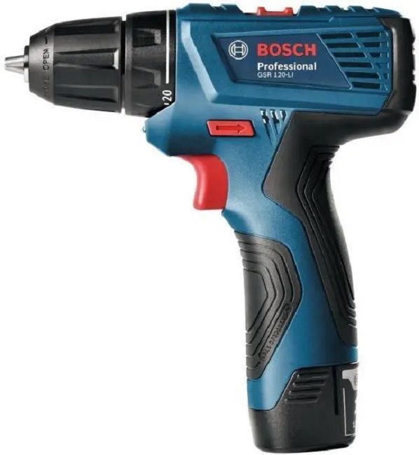 Акумулаторен винтоверт Bosch - Professional GSR 120-L, 2 Li-Ion x 12V, 2 Ah