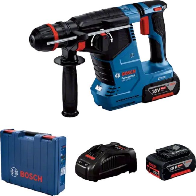 Акумулаторен перфоратор Bosch - Professional GBH 187-LI, 18V, 2х5Ah Li-Ion