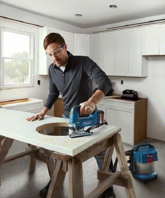 Акумулаторен прободен трион Bosch - Professional GST 185-LI, 18 V, 125 mm