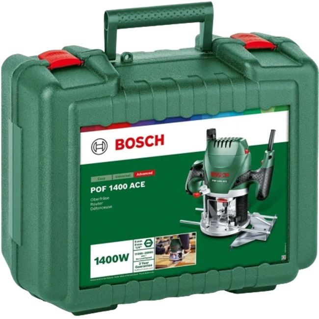 Оберфреза Bosch - POF 1400 ACE, 1400W, 55mm, 1000 - 28000 об/мин