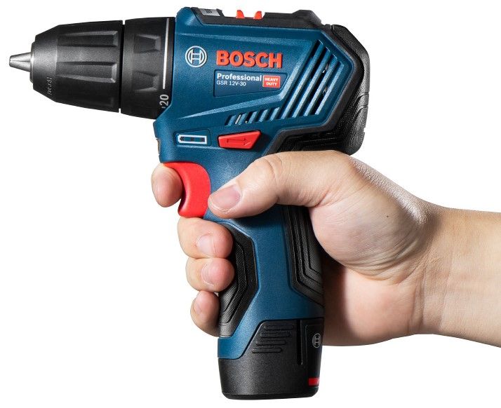 Акумулаторен винтоверт Bosch - Professional, GSR 12V-30, 30 Nm, 12V, 2х2Ah