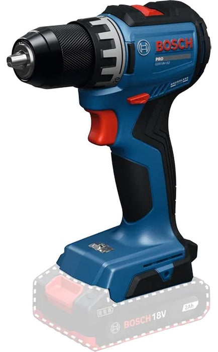 Акумулаторен винтоверт Bosch - Professional, GSR 18V-52, 18 V, 52 Nm, Solo