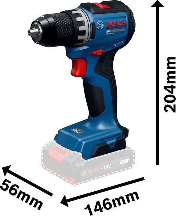 Акумулаторен винтоверт Bosch - Professional, GSR 18V-52, 18 V, 52 Nm, Solo