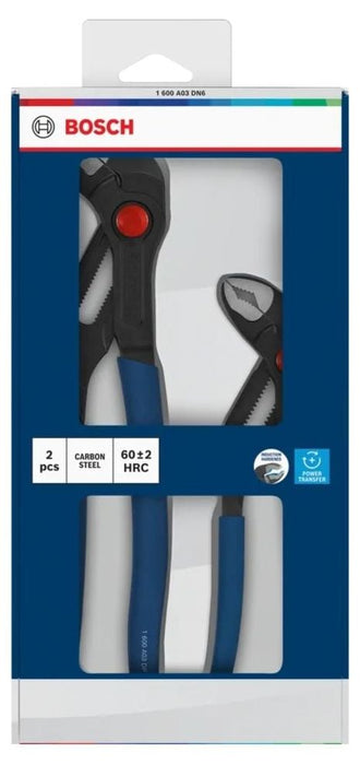 Комплект водопроводни клещи Bosch - 1600A03DN6, 180 mm, 250 mm, 2 броя