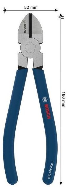 Клещи резачки Bosch - 1600A03DN1, 160 mm