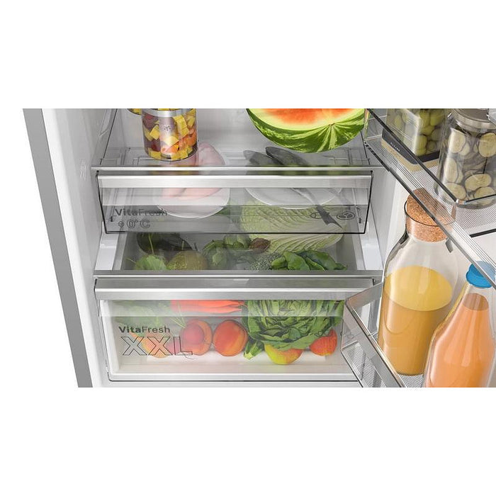 Refrigerator, Bosch KGN39LBCF, SER6, FS fridge-freezer NoFrost, C, 203/60/66cm, 363l(260+103), 35dB(B), VitaFresh XXL, 0° drawer