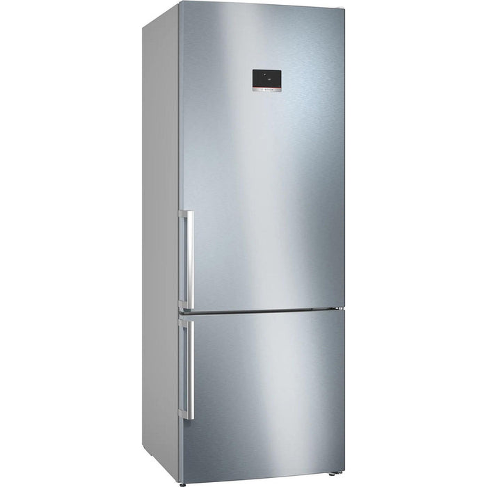 Bosch KGN56XIDR SER4; Свободностоящ хладилник с фризер NoFrost, D, 193/70/80см, 508л(400+108), 39dB, VitaFresh, PerfectFit, Неръждаема стомана