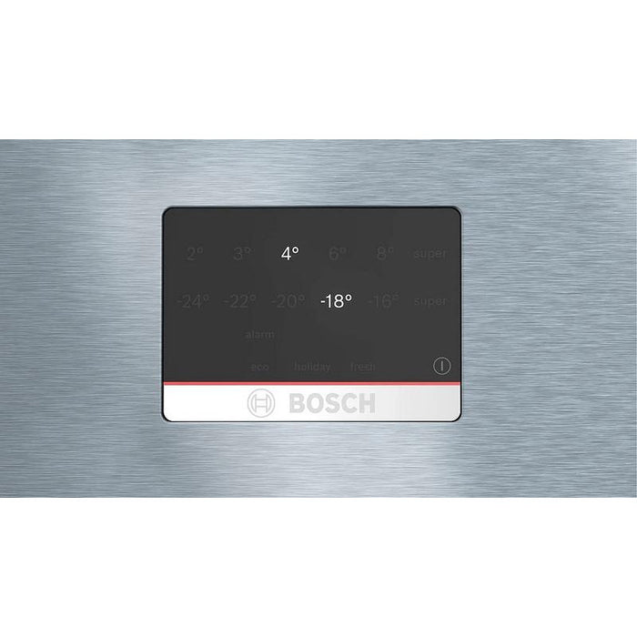 Bosch KGN56XIDR SER4; Свободностоящ хладилник с фризер NoFrost, D, 193/70/80см, 508л(400+108), 39dB, VitaFresh, PerfectFit, Неръждаема стомана
