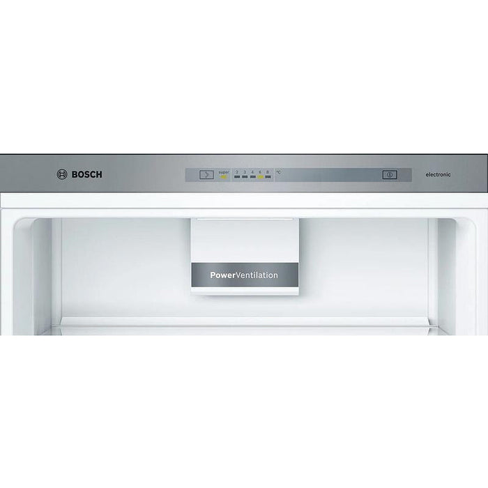 Refrigerator, Bosch KGV58VLEAS SER4 FS Fridge-freezer LowFrost E, 191/70/77cm, 500l(376+124), 40dB, VitaFresh, inox-look