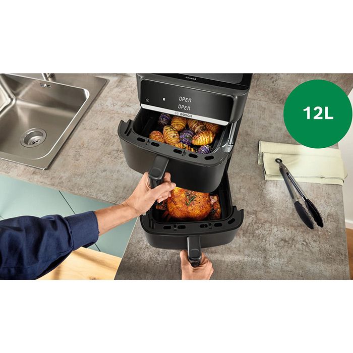 Фритюрник BOSCH Airfryer MAFD661B4, 12 л, 2800 W