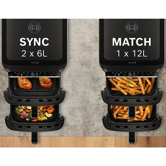 Фритюрник BOSCH Airfryer MAFD661B7, 12 л, 2800 W