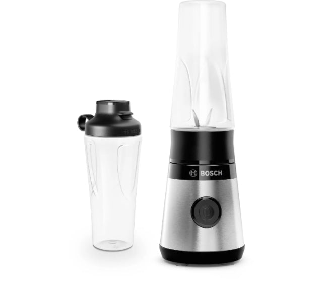 Bosch MMB2111M, Blender VitaPower Series 2, 0,6 L, 450 W, ToGo bottle from Tritan, Stainless steel