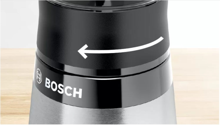 Bosch MMB2111M, Blender VitaPower Series 2, 0,6 L, 450 W, ToGo bottle from Tritan, Stainless steel