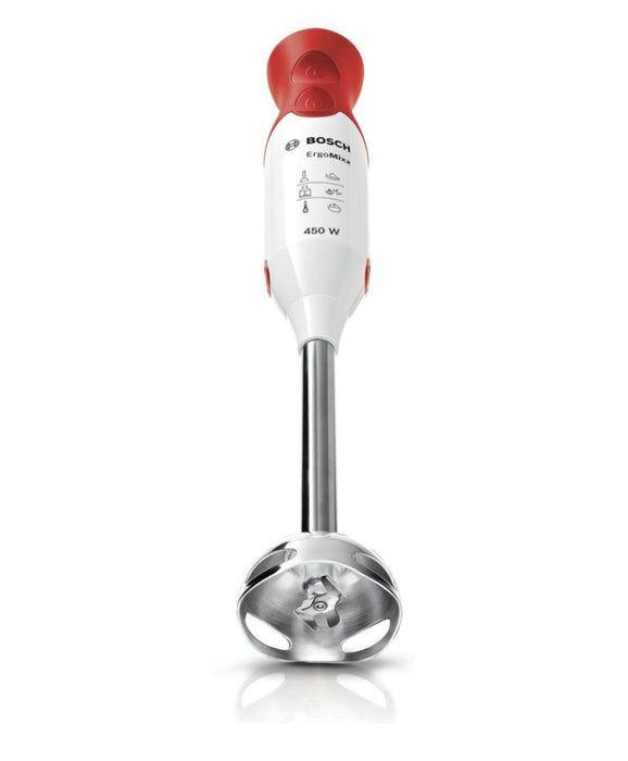 Bosch MSM64110, Блендер, 450 W, Включена прозрачна кана, Бяла, червена