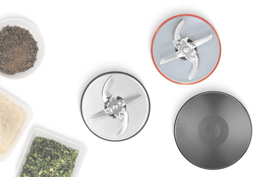 Bosch MUZ45XCG1, комплект аксесоари 3 в 1 за мелене, нарязване и съхранение, подходящ за MUM4, MUM5, MUM Series 2 и MUM Series 4