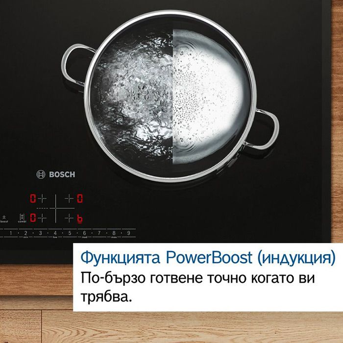 Индукционен плот с вградена вентилация BOSCH PVQ61AH26E