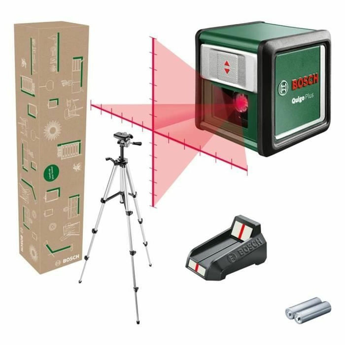 Лазерен нивелир BOSCH Quigo + +/- 0,5mm/m 7-10 M