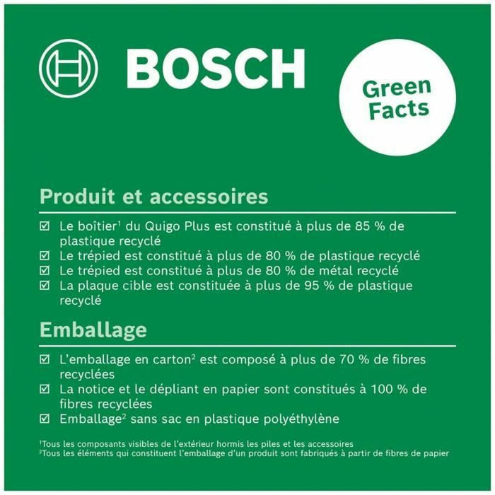 Лазерен нивелир BOSCH Quigo + +/- 0,5mm/m 7-10 M