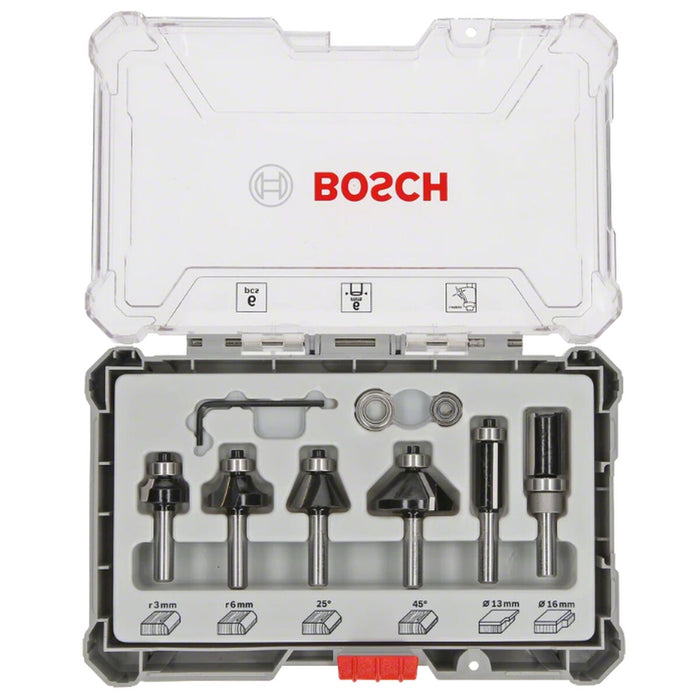 Комплект многофункционални фрези BOSCH 6 mm 6 Части