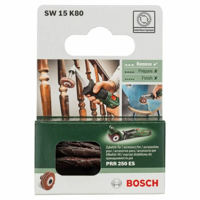 Абразивна Четка BOSCH SW 15 K80 Цилиндър 15 mm 80 g
