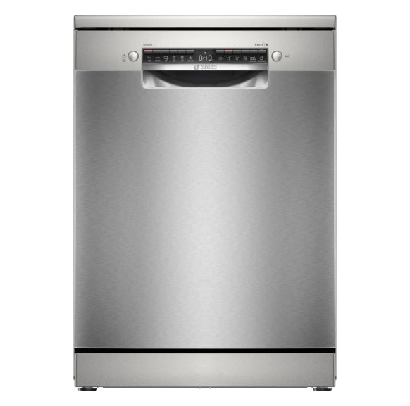 Bosch SMS4HVI21E, SER4, Свободностояща съдомиялна машина, C, Polinox, 9,0 л, 14 чекмеджета, 6 чекмеджета/5 оборота, 46 dB(C), Тишина 45 dB, 3-то чекмедже, Rackmatic, инокс, HC